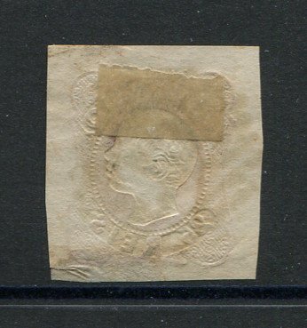1856/8 - Afinsa nº 13. D. Pedro V. Cabelos anelados.Selo de 25 reis usado. Boas margens mas apresenta uma transparência. Carimbo nº 75 - Vila do Conde. EXEMPLAR DE 2ª ESCOLHA.
