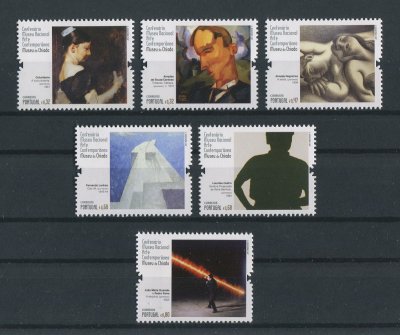 2011 - Afinsa nº 4088/4093. Centenário do Museu Nacional de Arte Contemporânea - Museu do Chiado. Série nova sem charneira. Goma Original. Em boas condições.