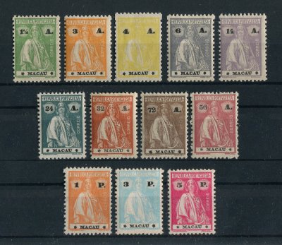 1924 - Afinsa nº  247/258. Ceres. Série completa nova, COM CHARNEIRA (*) e goma original. Em boas condições.