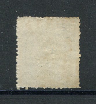 1883 - Afinsa nº 123a. Nativos com sobretaxa. Tipo II. Selo de 4 1/2r/40r usado. Azul. Papel espesso. Em boas condições.
