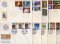 1972 - Ano Completo com 9 FDCs