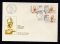 1982 - FDC Afinsa 1572/4. Papa João Paulo II. Em boas condições.