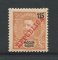 1911 - Afinsa nº 112. D. Carlos I com sobrecarga REPUBLICA. Selo de 115r novo com charneira (*) e goma original. Em boas condições.