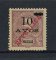 1915 - Afinsa nº 242. D. Carlos I com sobretaxa e sobrecarga REPUBLICA. Selo de 10a/12a novo sem goma como emitido. Em boas condições.