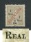 1911 - Afinsa nº 238c. D. Carlos I com sobrecarga REPUBLICA e sobretaxa. Perfurado a meio. Selo de 1r/1r novo sem goma. ''A'' DE ''REAL'' MAIOR. Em boas condições.