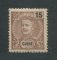 1898 - Afinsa nº 50. D. Carlos I. Selo de 15r novo COM CHARNEIRA (*) e goma original. Em boas condições.