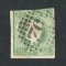 1866/7 - Afinsa nº 23. D. Luís I, fita curva.Selo de 50 reis usado. Margens pequenas, mas em boas condições. EXEMPLAR DE 2ª ESCOLHA.