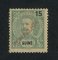 1913 - Afinsa nº 137. D. Carlos I com sobrecarga local REPUBLICA. Selo de 15r novo sem goma como emitido. Em boas condições.