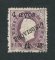 1894 - Afinsa nº 62b. D. Luis I com sobrecarga. Selo de 4a/25r usado. ''AYO'' em vez de ''AVO''. Em boas condições.
