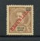 1911 - Afinsa nº 42. D. Carlos I com sobrecarga REPUBLICA. Selo de 130r novo, COM CHARNEIRA (*) e goma original. Em boas condições.