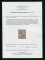 1918 - Afinsa nº 64. D. Carlos I com sobretaxa e sobrecarga. Selo de 1/4c/2 1/2r novo sem goma. Com CERTIFICADO DE PERITAGEM (CERTIFICATE). Em boas condições.