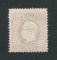 1870/6 - Afinsa nº 43f. D. Luis I, fita direita. Selo de 100 reis NOVO COM CHARNEIRA (*) e com goma original. Papel porcelana, denteado 12 1/2. Em boas condições.