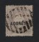 1871/76 - Afinsa nº 22. D. Luis I. Fita direita. Selo de 100 reis usado. Denteado 12 1/2. Tem o cunho ligeiramente estalado.