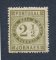 1876 - Afinsa nº 48h. Jornaes. Selo de 2 1/2 reis NOVO, COM CHARNEIRA (*) e com goma original. VERDE OLIVA. Papel liso, denteado 13 1/2. Em boas condições.