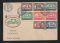 1952 - FDC Afinsa nº 741/748. Museu Nacional dos Coches. Carimbo do Porto. Em boas condições.