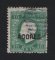 1879 - Afinsa nº 29. D. Luis I. Fita direita, novas cores. Selo de 10 reis usado. VERDE AZUL. Denteado 12 1/2. Em boas condições.