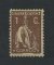 1917 - Afinsa nº 221f. Ceres. Selo de 1c novo, COM CHARNEIRA (*) e goma original. Papel PARAFINADO, denteado 12x11 1/2. Em boas condições.