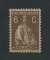 1924 - Afinsa nº 277a. Ceres. Selo de 6c novo, COM CHARNEIRA (*) e goma original. Papel PARAFINADO, denteado 12x11 1/2. Em boas condições.