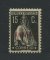 1929 - Afinsa nº 489a. Ceres. Selo de 15c novo, COM CHARNEIRA (*) e goma original. Papel PARAFINADO, denteado 12x11 1/2. Em boas condições.