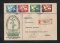 1954 - FDC Afinsa nº 796/799. Educação Popular. Carimbo do Porto. Foi CIRCULADO. Em boas condições.