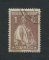 1917 - Afinsa nº 221h. Ceres. Selo de 1c usado. Papel cartolina, denteado 15x14. VARIEDADE "CQRREIO". Em boas condições.