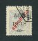 1915 - Afinsa nº 177a. D. Carlos I com sobrecarga local REPUBLICA. Selo de 400r/50r USADO. Papel pontinhado, denteado 12 1/2. Em boas condições.