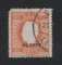 1882 - Afinsa nº 41. D. Luis I Fita direita. Selo de 80 reis usado. Papel liso, 12 1/2. Tem um canto curto.