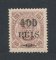1902 - Afinsa nº 40. D. Carlos I com sobretaxa. Selo de 400r/100r novo sem goma. Em boas condições.