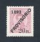 1892 - Afinsa nº 95. D. Luis I com sobrecarga PROVISÓRIO. Selo de 20r/25r NOVO, SEM GOMA. Em boas condições.