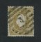 1867/70 - Afinsa nº 29. D. Luís I, fita curva denteado.Selo de 20 reis usado. Tem um pequeno rasgo.