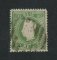 1867/70 - Afinsa nº 31. D. Luís I, fita curva denteado.Selo de 50 reis usado. Este selo foi redenteado.