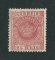 1876 - Afinsa nº 4a. Tipo Coroa. Selo de 25 reis novo, COM CHARNEIRA (*) e goma original. ROSA. Denteado 12 1/2. Em boas condições.