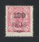 1902 - Afinsa nº 67a. D. Carlos I com sobretaxa. Selo de 130r/75r novo COM CHARNEIRA (*) e goma original. Denteado 13 1/2. Em boas condições.