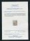 1870/6 - Afinsa nº 46. D. Luis I, fita direita. Selo de 240 reis usado. Papel liso, denteado 12 1/2. Com CERTIFICADO DE PERITAGEM (CERTIFICATE). Em boas condições.