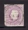 1870/6 - Afinsa nº 47D. D. Luis I, fita direita.Selo de 300 reis usado. Papel porcelana, denteado 13 1/2. Canto curto.