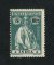 1914 - Afinsa nº 260e. Ceres. Selo de 5r novo, COM CHARNEIRA (*) e goma original. Papel esmalte, denteado 15x14. Estrelas: I-I (posição normal). Em boas condições.