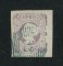 1853 - Afinsa nº 4. D. Maria II. Selo de 100 reis usado. Boas margens. Carimbo nº 52 - Porto. Em boas condições. Com CERTIFICADO DE PERITAGEM. EXEMPLAR DE LUXO.