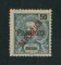 1914 - Afinsa nº 176. D. Carlos I com sobretaxa e sobrecarga local REPUBLICA. Selo de 50r novo, sem goma como emitido (emitido com e sem goma). Em boas condições.