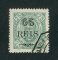 1902 - Afinsa nº 65b. D. Carlos I com sobretaxa. Selo de 65r/25r usado. Papel pontinhado, denteado 12 1/2. Em boas condições.