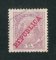 1911 - Afinsa nº 84b. Elefantes com sobrecarga local REPUBLICA. Selo de 75r usado. Papel porcelana, denteado 11 1/2. ''5'' COM BANDEIRA CURTA. Em boas condições.