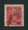 1916 - Afinsa nº 97d. Elefantes com sobrecarga REPUBLICA e sobretaxa. Selo de 2 1/2c/25r usado. Papel pontinhado. ''5'' COM BANDEIRA CURTA. Em boas condições.