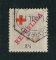 1917 - Afinsa nº 107. Tipo Elefantes com sobrecargas REPUBLICA e CRUZ VERMELHA. Selo de 2 1/2r reis USADO. Carimbo de 31-JULHO-1917, único dia oficial de circulação. Em boas condições.
