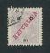 1916 - Afinsa nº 96. Elefantes com sobretaxa e sobrecarga REPUBLICA. Selo de 2c/20r usado. SOBRECARGA DESLOCADA. Em boas condições.