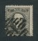 1867/70 - Afinsa nº 27. D. Luís I, fita curva denteado.Selo de 5 reis usado. CARIMBO QUADRADO "1"- AMBULÂNCIA POSTAL. Tem o denteado irregular.