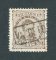 1882/83 - Afinsa nº 57d. D. Luis I de frente. Selo de 25 reis usado. Papel liso, denteado 12 1/2. CARIMBO NOMINATIVO - VILA NOVA DE FOZ COA. Tem uma transparência.
