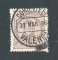 1882/83 - Afinsa nº 57a. D. Luis I de frente. Selo de 25 reis usado. Papel porcelana, denteado 12 1/2. CARIMBO DE VALENÇA. Em boas condições.