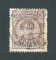 1882/83 - Afinsa nº 57b. D. Luis I de frente. Selo de 25 reis usado. Papel porcelana, denteado 13 1/2. CARIMBO DE ALMADA. Vários defeitos.