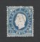 1887 - Afinsa nº 20b. D. Luis I. Selo 50 reis USADO. AZUL. Denteado 12 1/2. Em boas condições.