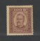 1892 - Afinsa nº 9b. D. Carlos I. Selo de 100 reis novo SEM GOMA. Denteado 13 1/2. Em boas condições.