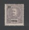1897 - Afinsa nº 17. D. Carlos I. Selo 20 reis novo, SEM GOMA. Em boas condições.